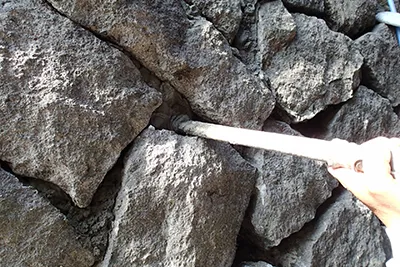 石積接着補強工法(モルダム工法)