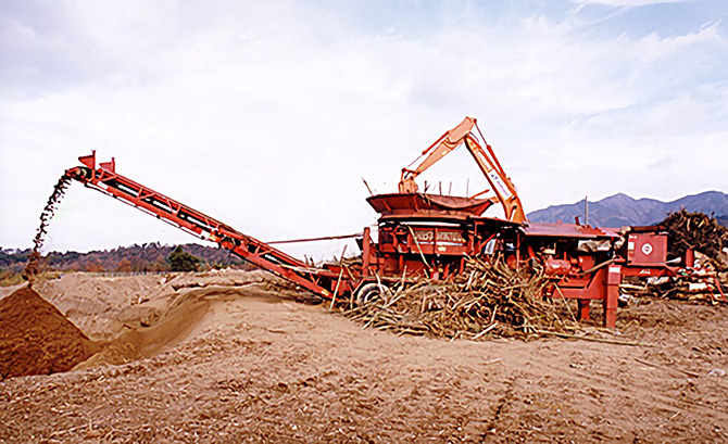 植物資材の破砕