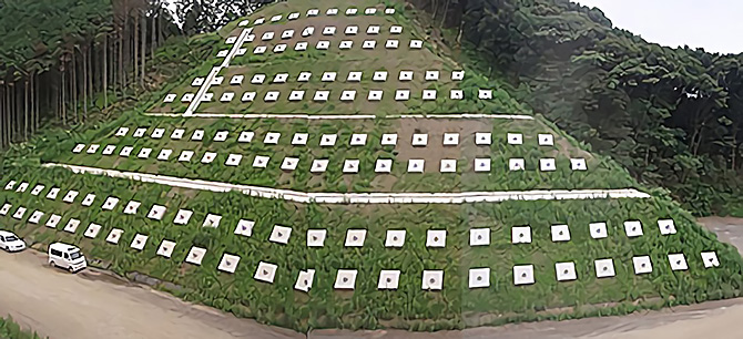 環境誘導吹付工（樹林化型）